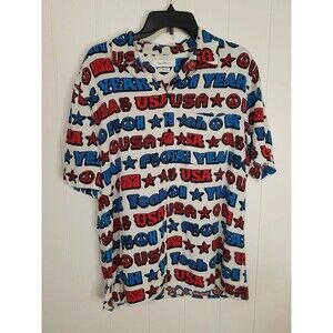 Urban Outfitters Shirt Mens Size Medium USA Red White Blue
